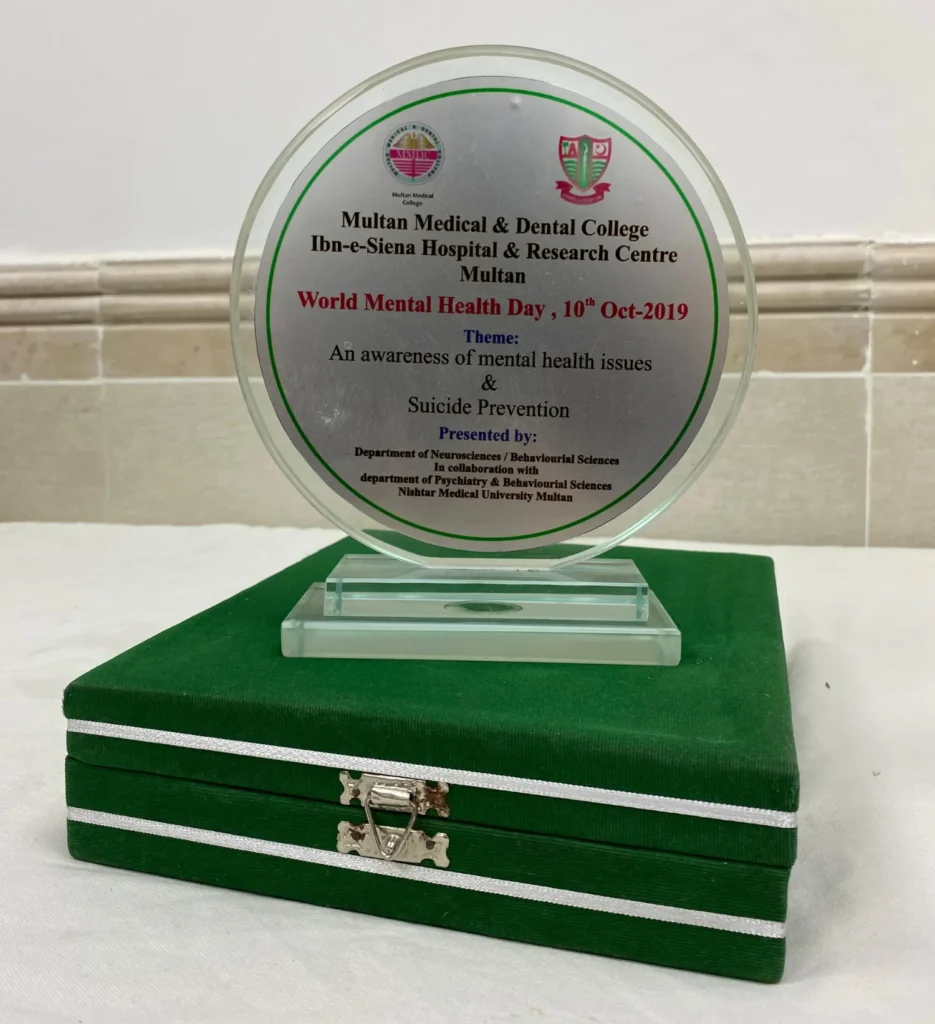 World Mental Health Day Awareness Award
