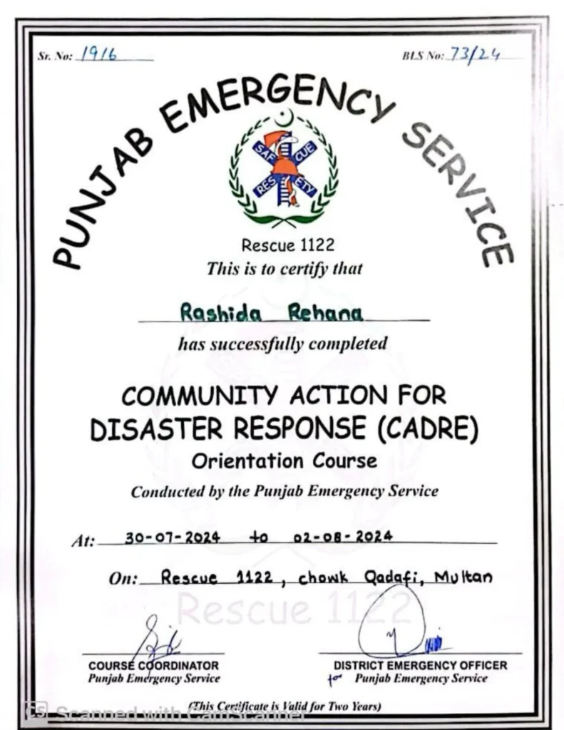 Community Action for Disaster Response (CADRE)