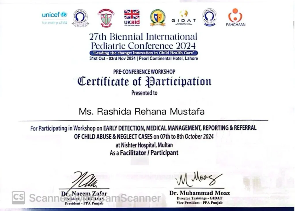 Child Abuse Detection & Referral Workshop